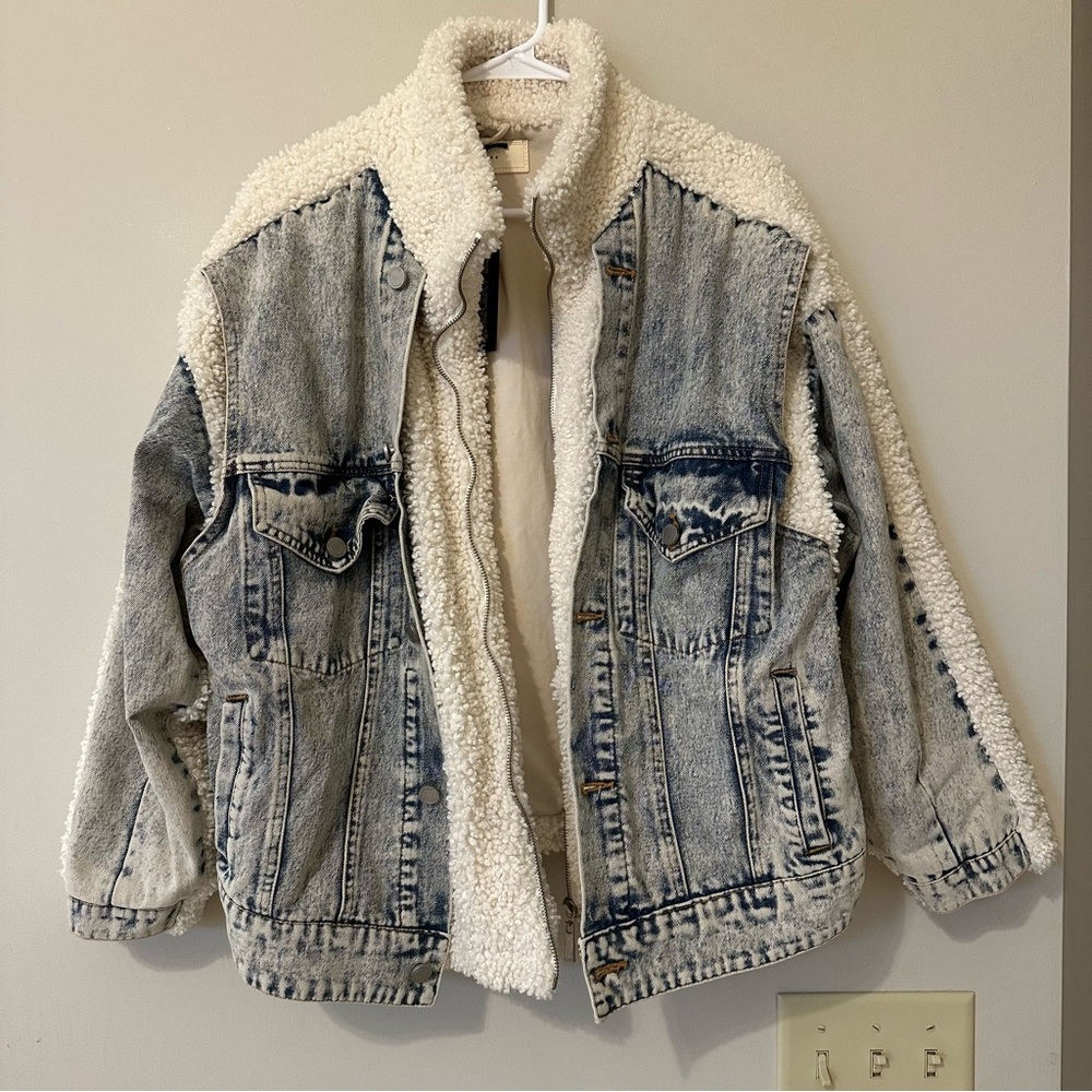 Denim and Sherpa Jacket